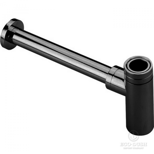 CISAL Сифон 1&quot1/4 для раковины, цвет: черный матовый