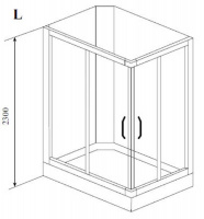 Душевая кабина Timo TL-1504 L
