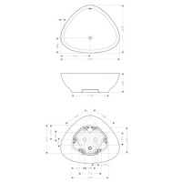 Axor Massaud Ванна отдельностоящая 189x153xh62 см