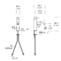 NOORTH milldue edition Смеситель для раковины, 1 отв., цвет: полированная сталь