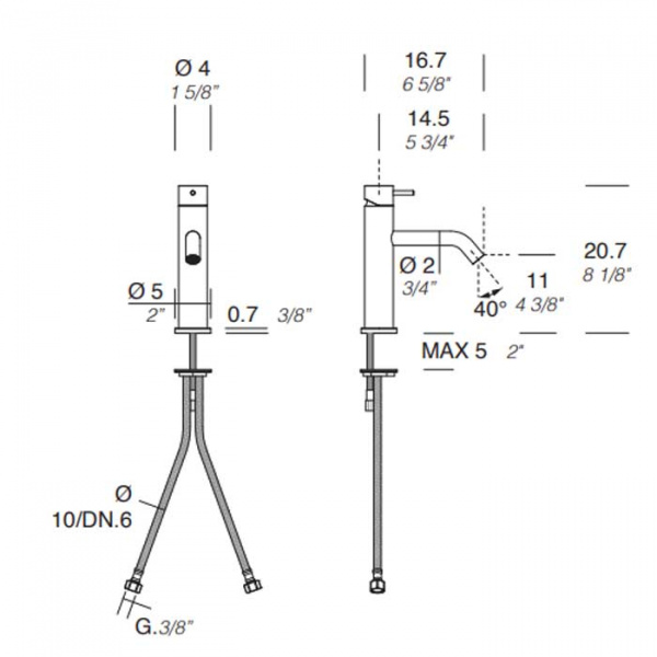 NOORTH milldue edition Смеситель для раковины, 1 отв., цвет: полированная сталь