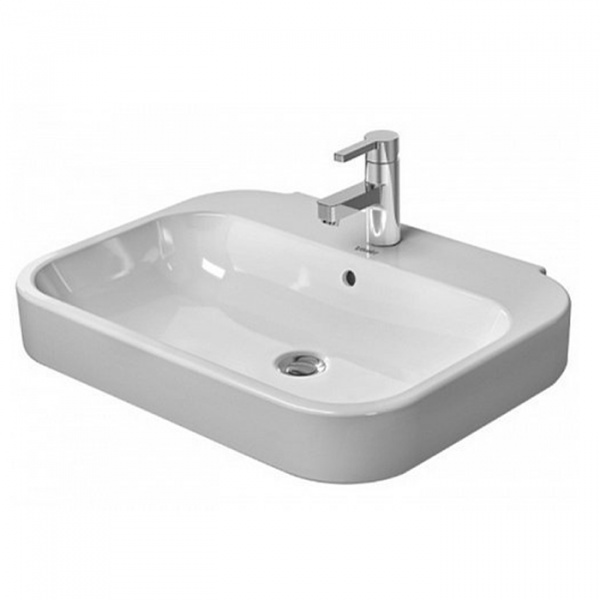 DURAVIT Happy D.2 Раковина 65х50 см, 1 отв., со слив-переливом, цвет: белый