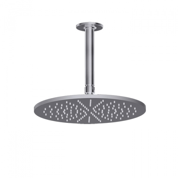 Gessi Inciso Потолочная душевая головка шарнирная на 1/2&quot,Ø300мм, цвет: finox