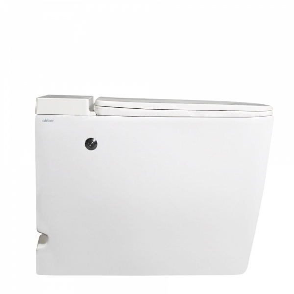 Унитаз ABBER Rechteck AC1212P приставной белый с импульсным смывом