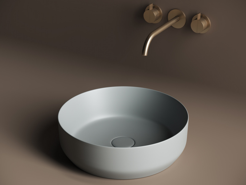 Умывальник чаша накладная круглая (цвет Антрацит Матовый) Element 390*390*120мм Ceramica Nova антрацит матовый CN6022MH