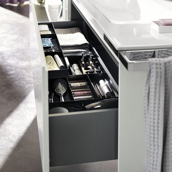 Burgbad Yso Комплект подвесной мебели 129.5x49x45 см, цвет: белый матовый