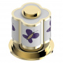 THG CAPUCINE MAUVE DECOR OR Вентиль смесителя для раковины, декор золото/лиловый, цвет: полированное золото