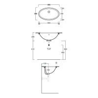 Simas Lft Spazio Раковина 66х39 см, 1 отв., цвет: белый