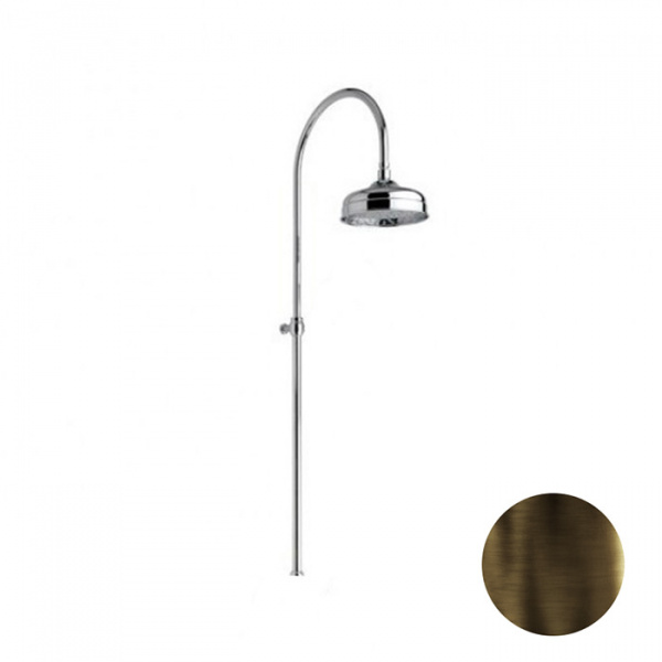 Nicolazzi Doccia Душевая стойка с верхним душем Ø 30см, цвет: тёмная бронза