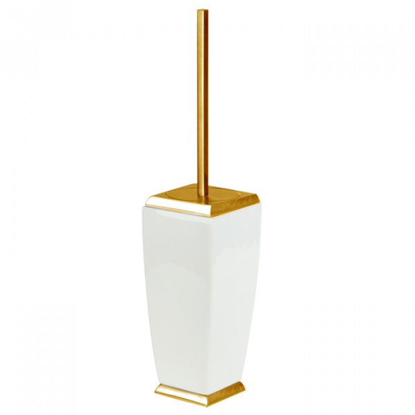 Gessi Mimi Ершик для унитаза напольный керамический, цвет: золото/белый