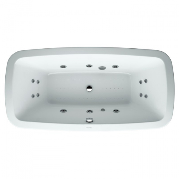 Laufen Palomba Ванна 180x90x45.5см, отдельностоящая, с слив-переливом, с каркасом и панелью, материал: акрил