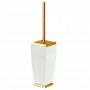 Gessi Mimi Ершик для унитаза напольный керамический, цвет: золото/белый