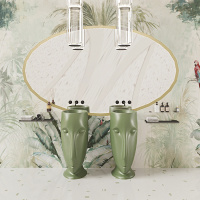 Kerasan Artwork Раковина 45х51х94.5 см, без отв., свободностоящая &quotMOLOCO&quot, слив в стену, цвет: Verde