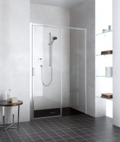 Kermi LIGA Дверь в нишу LI D2R 160х200см., н.ч. справа, глянцевое серебро+klar