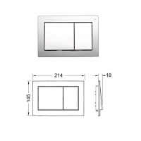 TECE TECEbase Система инсталляции для унитазов 5 в 1, с унитазом и кнопкой смыва, цвет: хром/белый