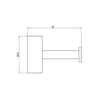 Gattoni Easy Крючок подвесной, цвет: хром