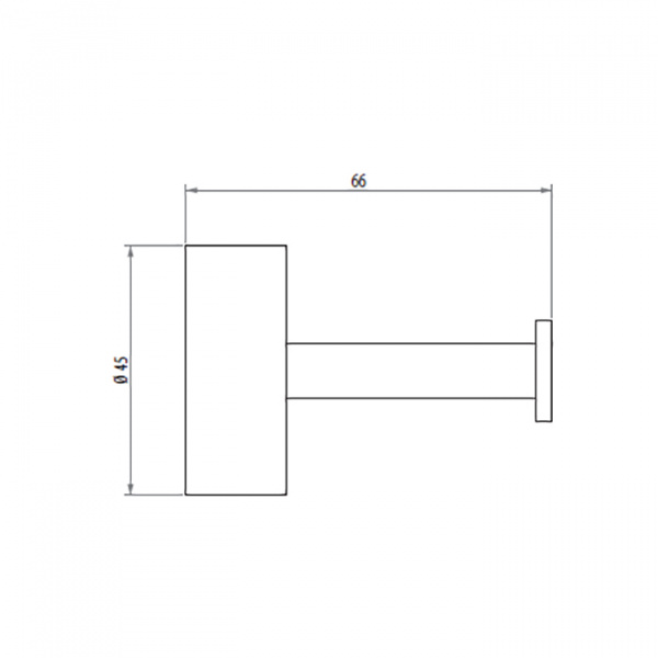 Gattoni Easy Крючок подвесной, цвет: хром