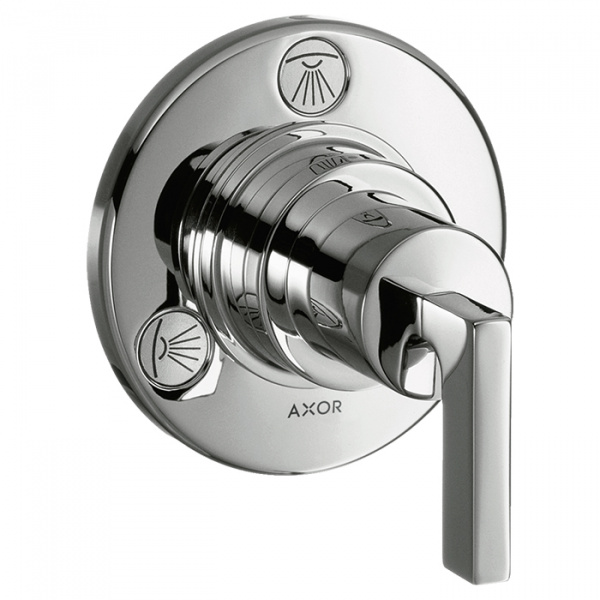 Axor Citterio Встраиваемый запорный вентиль, переключателем потоков на 3-4источника, цвет: хром