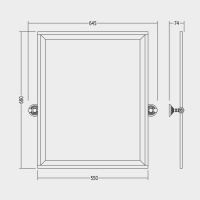 Devon&Devon Chelsea Зеркало 68х64.5см, поворотное, цвет: хром