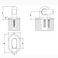 Gessi Goccia Держатель душевой лейки неподвижный, цвет: хром