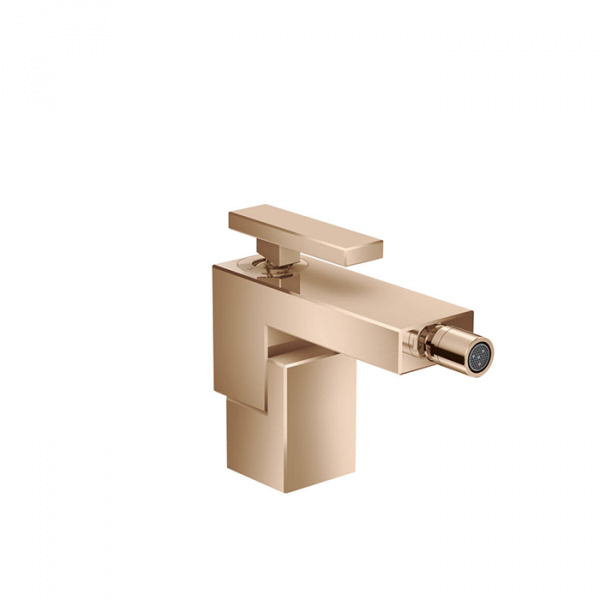 Axor Edge Смеситель для биде, на 1 отв., с донным клапаном push/open, излив 149мм, цвет: красное золото