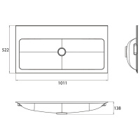 Emco Vanity units Раковина 100х52.2 см, 1 отв., цвет: белый