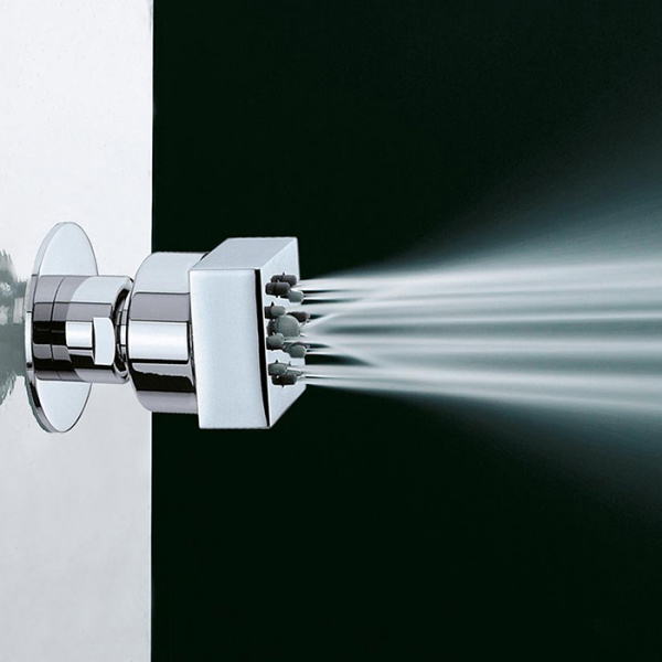 Bossini Cubic Форсунка поворотная, квадратная, цвет хром