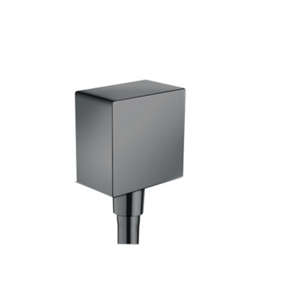 Hansgrohe Вывод воды для ручного душа с клапаном, цвет: шлифованный черный хром