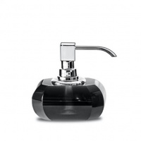 Decor Walther Kristall SSP Дозатор для мыла, настольный, цвет: хрусталь антрацит/хром