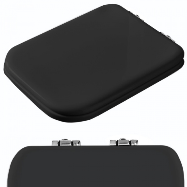 Kerasan Waldorf Сиденье для унитаза, микролифт, цвет: черный/хром