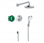 Hansgrohe Croma S Душевой набор Cromo Select S с термостатом Ecostat, цвет: хром