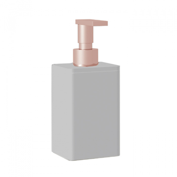 Bertocci Fly Дозатор из композита, настольный, цвет: белый матовый/розовое золото