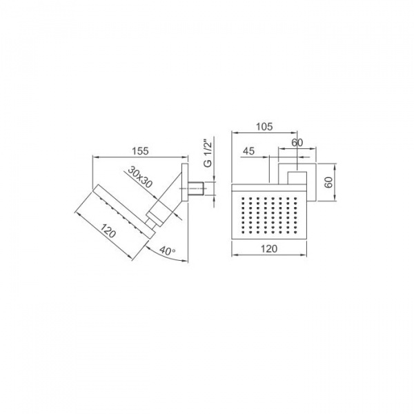 Fantini Milano Верхний душ, нерж. сталь, цвет: хром