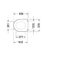 Duravit Starck 2  Сиденье для унитаза , петли сталь, цвет: белый
