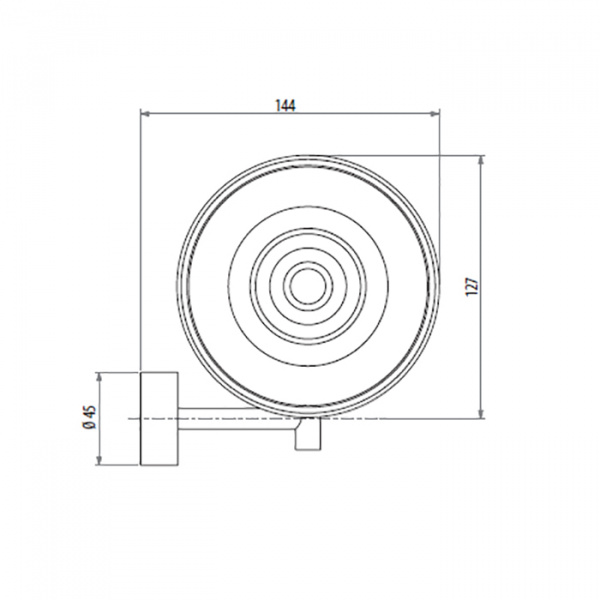 Gattoni Easy мыльница подвесная стекло матовое, цвет:  хром