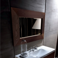 Kerasan Bentley Зеркало в деревянной раме 120х80см, цвет: темный ясень