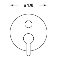 Duravit C.1 Смеситель для ванны, встраиваемый, с перепускным клапаном, цвет: хром