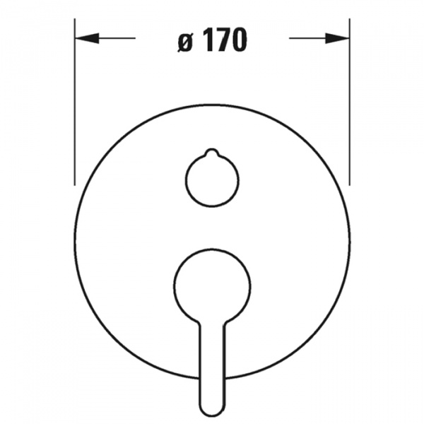 Duravit C.1 Смеситель для ванны, встраиваемый, с перепускным клапаном, цвет: хром