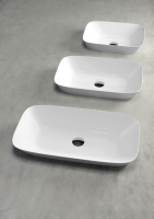 AZZURRA PRUA Раковина 50х40 см, без отв., цвет: белый