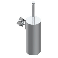 THG Pétale de cristal clair Ёршик для туалета, подвесной, цвет: хром/прозрачный хрусталь