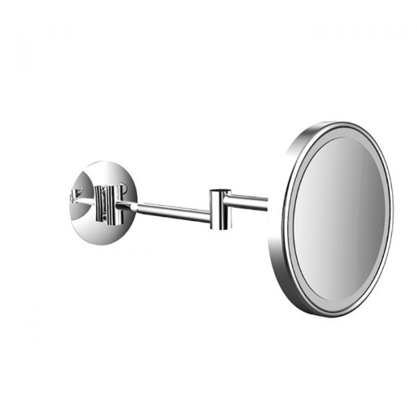 EMCO Pure Зеркало косметическое, LED, Ø203мм,  двойной, 3x кратное увеличение, подвесной, цвет: хром