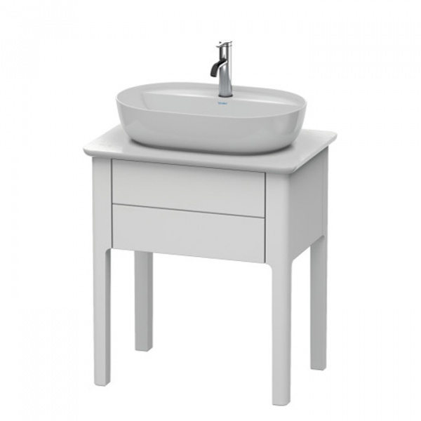 Duravit Luv База напольная, с 1 выдв. ящиком, каменной столешницей и раковиной, 743x688x450, цвет: белый шелковисто-матовый