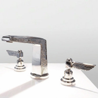 Nicolazzi Liberty Смеситель для раковины, на 3 отверствия, с донным клапаном, цвет: хром
