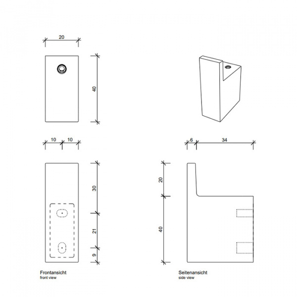 Decor Walther CT HAK1 Крючок , цвет черный матовый