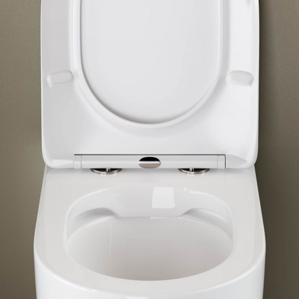 Напольный приставной унитаз Mia Rimless Ceramica Nova белый CN1810