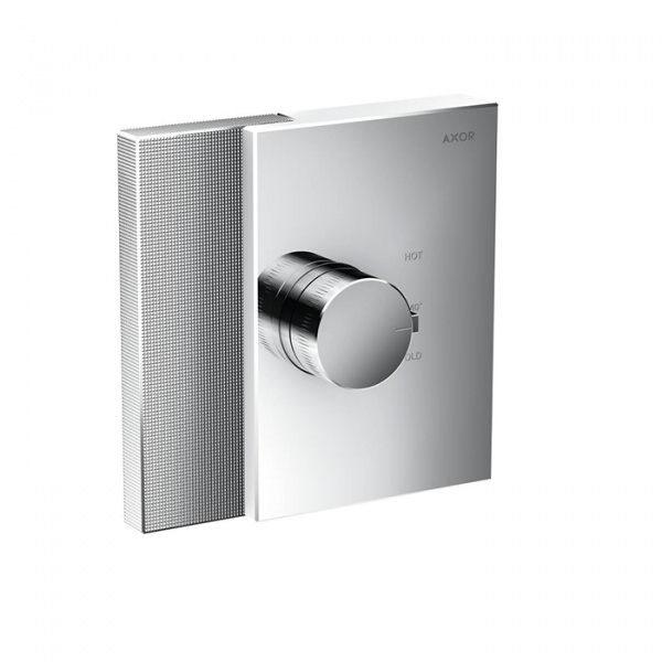 Axor Edge Смеситель для душа Highflow,  встраиваемый, термостат, на 1 источник, алмазная огранка, внешняя часть, цвет: хром