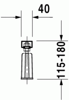 Ножки для ванны с боковой длиной > 1000 мм Duravit 