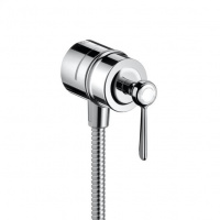 Axor Montreux, Шланговое подсоединение Fixfit Stop, с рычаговой рукояткой, цвет: хром