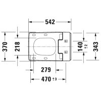 Duravit SensoWash Slim Сиденье для унитаза унитаза SensoWash с душем, 37х54.2см, для #251159, цвет: белый