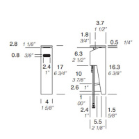 NOORTH milldue edition H2O Смеситель для раковины встраиваемый, однорычажный, цвет: хром